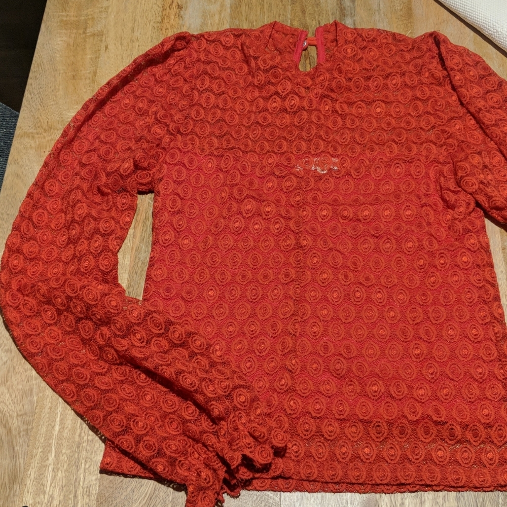 Nightcap Clothing Red Long Sleeve Lace